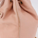 CHANEL Backpack Lamb Skin Pink Gold CC Auth 195704A-6