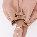 CHANEL Backpack Lamb Skin Pink Gold CC Auth 195704A-7