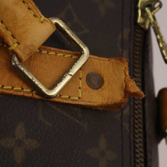 LOUIS VUITTON Monogram Keepall Bandouliere 55 Boston Bag M41414 LV Auth 195706