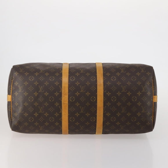 LOUIS VUITTON Monogram Keepall Bandouliere 55 Boston Bag M41414 LV Auth 195706
