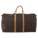 LOUIS VUITTON Monogram Keepall Bandouliere 55 Boston Bag M41414 LV Auth 195706-13