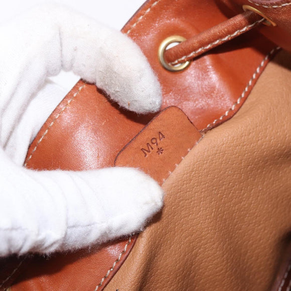CELINE Macadam Canvas Shoulder Bag PVC Leather Brown Gold Auth 195708