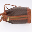CELINE Macadam Canvas Shoulder Bag PVC Leather Brown Gold Auth 195708-5