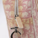 Christian Dior Trotter Canvas Shoulder Bag PVC Pink Silver Auth 195709-10