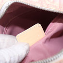 Christian Dior Trotter Canvas Shoulder Bag PVC Pink Silver Auth 195709-12
