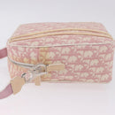 Christian Dior Trotter Canvas Shoulder Bag PVC Pink Silver Auth 195709-5