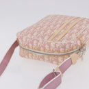 Christian Dior Trotter Canvas Shoulder Bag PVC Pink Silver Auth 195709-7