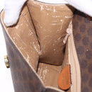 CELINE Macadam Canvas Hand Bag PVC Leather Brown Gold Auth 195710-19
