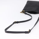 BOTTEGA VENETA INTRECCIATO Shoulder Bag Leather Black Gold Auth 195711A-8