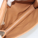CELINE Macadam Canvas Shoulder Bag PVC Beige Gold Auth 195715-11