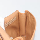 CELINE Macadam Canvas Shoulder Bag PVC Beige Gold Auth 195715-19
