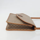 CELINE Macadam Canvas Shoulder Bag PVC Beige Gold Auth 195715-3