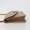 CELINE Macadam Canvas Shoulder Bag PVC Beige Gold Auth 195715-4