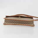 CELINE Macadam Canvas Shoulder Bag PVC Beige Gold Auth 195715-5