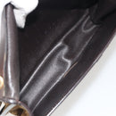 Christian Dior Trotter Canvas Chain Shoulder Bag Beige Gold Auth 195716-19