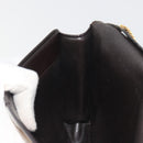 Christian Dior Trotter Canvas Chain Shoulder Bag Beige Gold Auth 195716-21