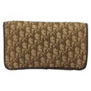 Christian Dior Trotter Canvas Chain Shoulder Bag Beige Gold Auth 195716-3