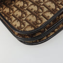 Christian Dior Trotter Canvas Shoulder Bag Beige Gold Auth 195717-11