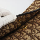 Christian Dior Trotter Canvas Shoulder Bag Beige Gold Auth 195717-15