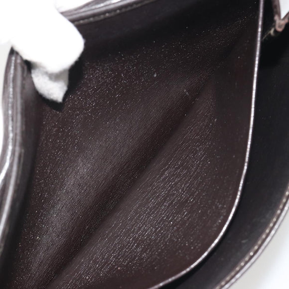Christian Dior Trotter Canvas Shoulder Bag Beige Gold Auth 195717