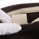 GUCCI Bamboo Shoulder Bag Leather Ivory Gold 124293 Auth 195718A-23