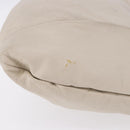 GUCCI Bamboo Shoulder Bag Leather Ivory Gold 124293 Auth 195718A-6