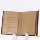 CARTIER Hand Wallet Trinity Leather Bordeaux Gold Silver Auth 195719A-14