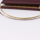 CARTIER Hand Wallet Trinity Leather Bordeaux Gold Silver Auth 195719A-7