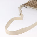 GUCCI GG Canvas Shoulder Bag Beige Silver 145857 Auth 195721-7