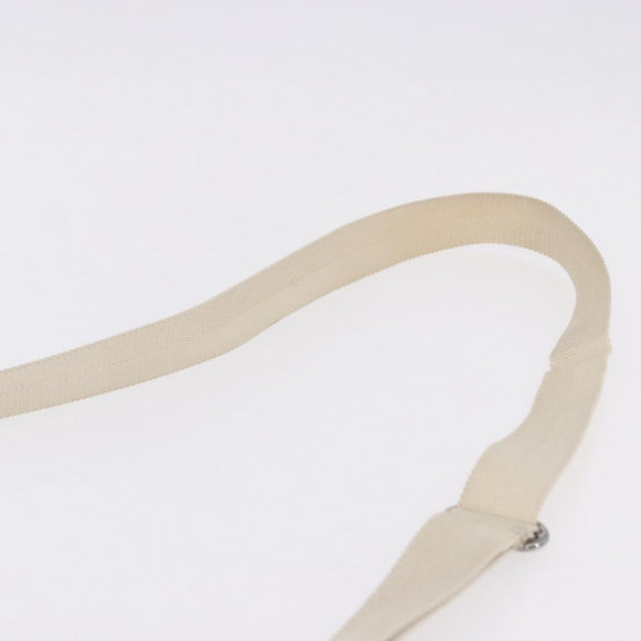 GUCCI GG Canvas Shoulder Bag Beige Silver 145857 Auth 195721