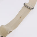 GUCCI GG Canvas Shoulder Bag Beige Silver 145857 Auth 195721-8