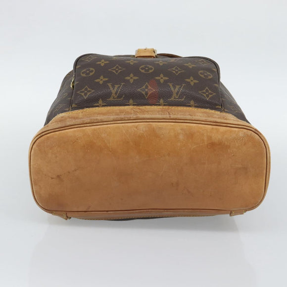 LOUIS VUITTON Monogram Montsouris GM Backpack M51135 LV Auth 195722