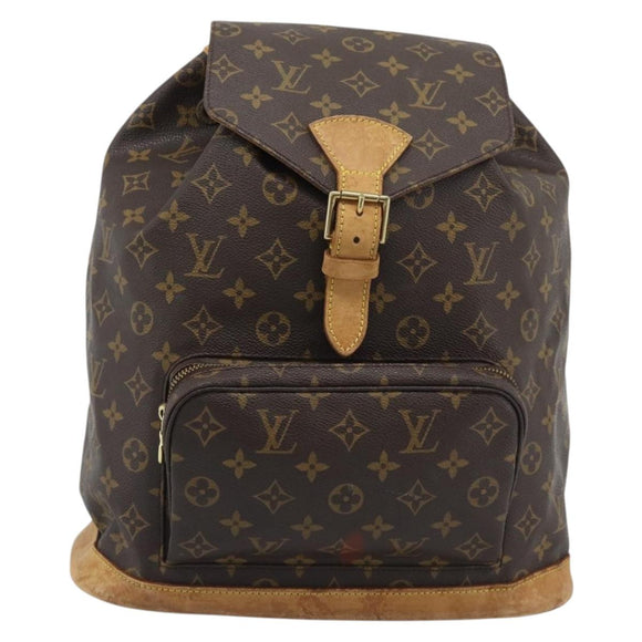 LOUIS VUITTON Monogram Montsouris GM Backpack M51135 LV Auth 195722