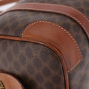 CELINE Macadam Canvas Hand Bag PVC Leather Brown Gold Auth 195723A-10