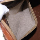 CELINE Macadam Canvas Hand Bag PVC Leather Brown Gold Auth 195723A-20