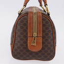 CELINE Macadam Canvas Hand Bag PVC Leather Brown Gold Auth 195723A-5