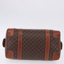 CELINE Macadam Canvas Hand Bag PVC Leather Brown Gold Auth 195723A-9