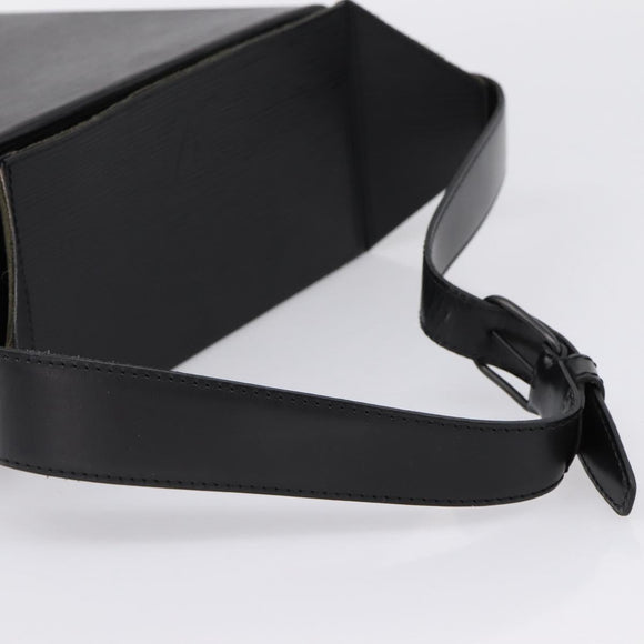 LOUIS VUITTON Epi Sac Saw Shoulder Bag Black M80161 LV Auth 195724