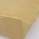 LOUIS VUITTON Monogram Vernis Reade MM Hand Bag Beige M91141 LV Auth 195729-9
