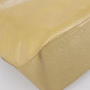 LOUIS VUITTON Monogram Vernis Reade MM Hand Bag Beige M91141 LV Auth 195729-16