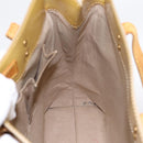LOUIS VUITTON Monogram Vernis Reade MM Hand Bag Beige M91141 LV Auth 195729-17