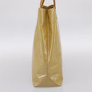 LOUIS VUITTON Monogram Vernis Reade MM Hand Bag Beige M91141 LV Auth 195729-4
