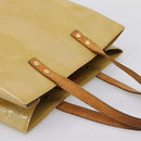 LOUIS VUITTON Monogram Vernis Reade MM Hand Bag Beige M91141 LV Auth 195729-6