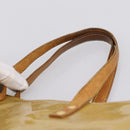 LOUIS VUITTON Monogram Vernis Reade MM Hand Bag Beige M91141 LV Auth 195729-8