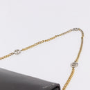 Christian Dior Chain Shoulder Bag Leather Dark Brown Gold Auth 195730-9