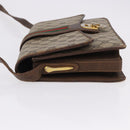 GUCCI GG Supreme Web Sherry Line Shoulder Bag PVC Beige Gold Auth 195731-4