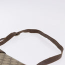 GUCCI GG Supreme Web Sherry Line Shoulder Bag PVC Beige Gold Auth 195731-8