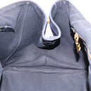 PRADA Canapa GM Tote Bag Canvas Blue Gold Auth 195738-19