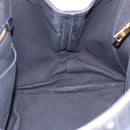 PRADA Canapa GM Tote Bag Canvas Blue Gold Auth 195738-20