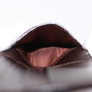 FENDI Zucca Canvas Bifold Wallet Black Brown Auth 195739V-19